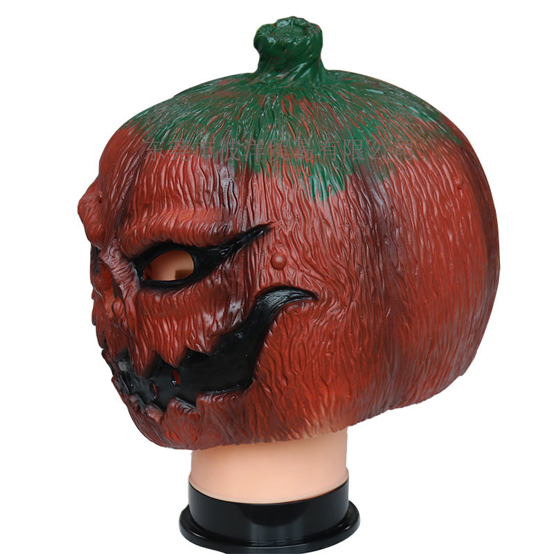 Wholesale  2PCS Halloween Pumpkin Head Mask Makeup Ball Latex Decorations